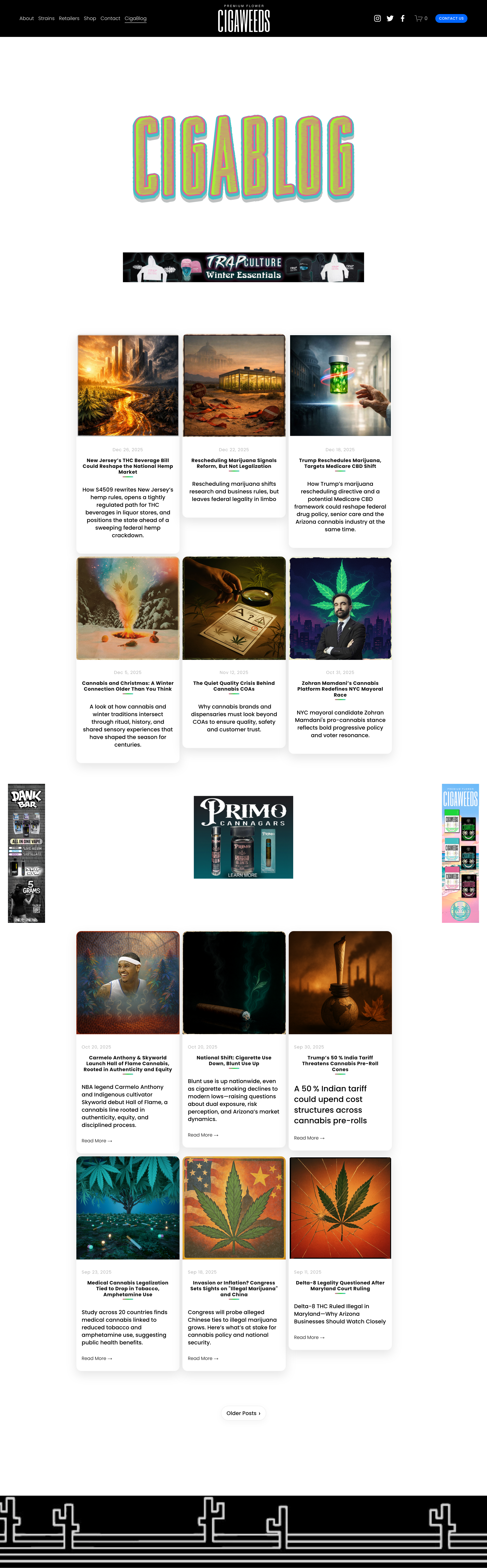 CIGAWEEDS CigaBlog desktop placement preview