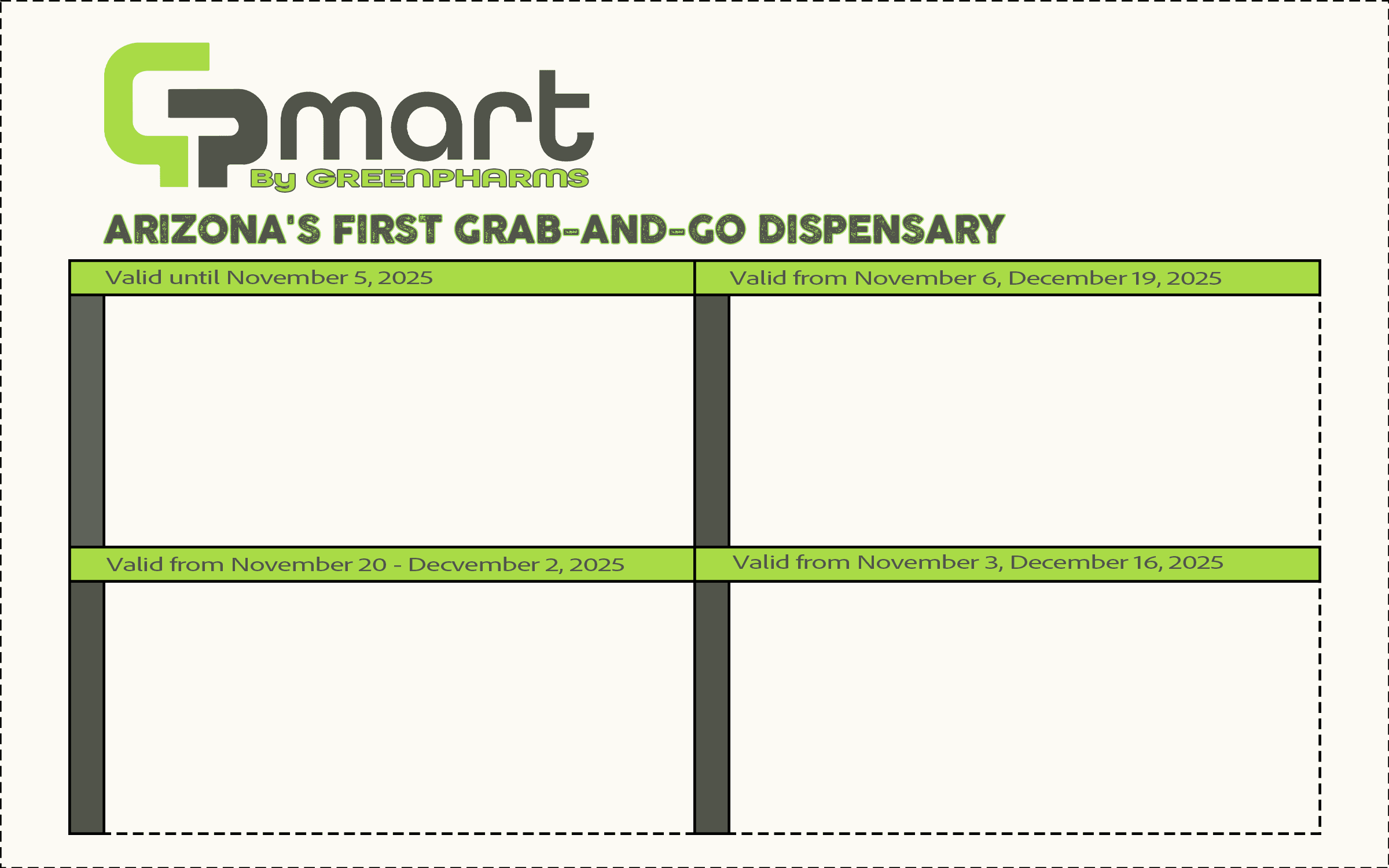 GP Mart reusable coupon campaign concept