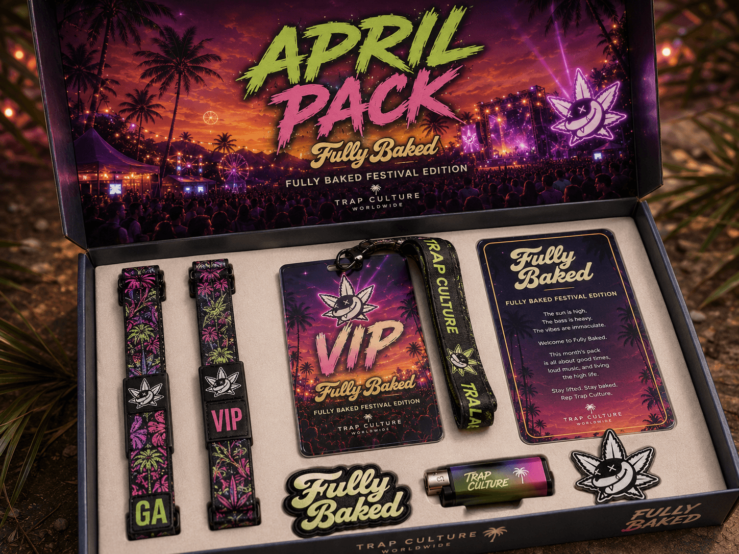 April Trap Pack monthly box concept