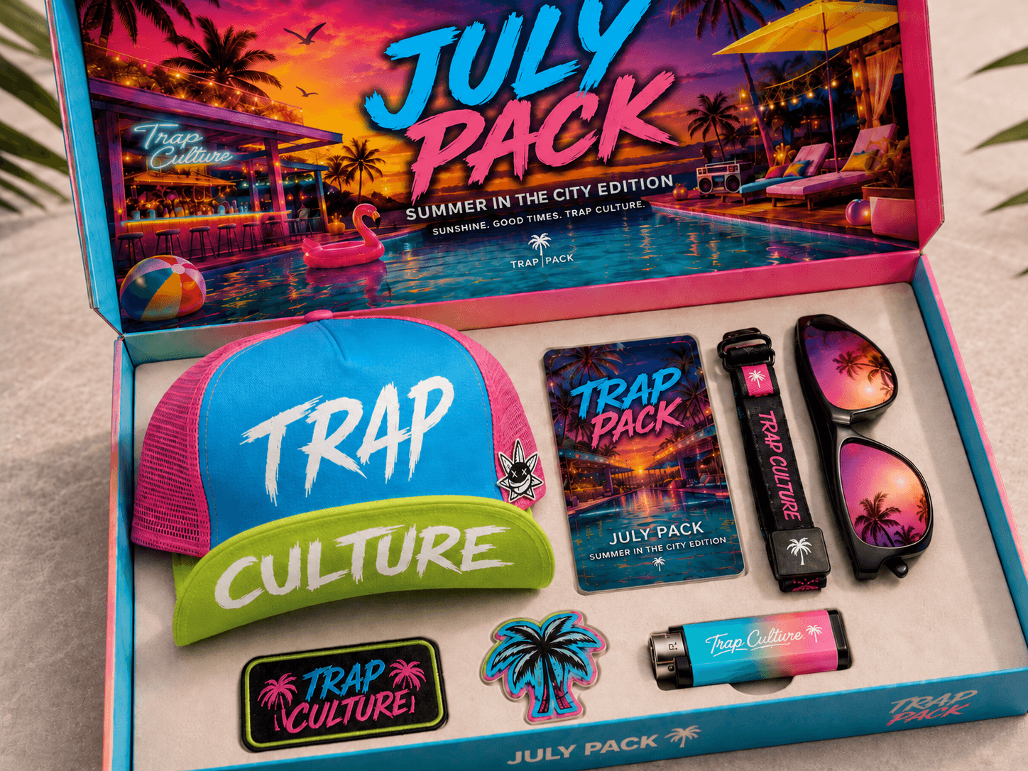 July Trap Pack monthly box concept