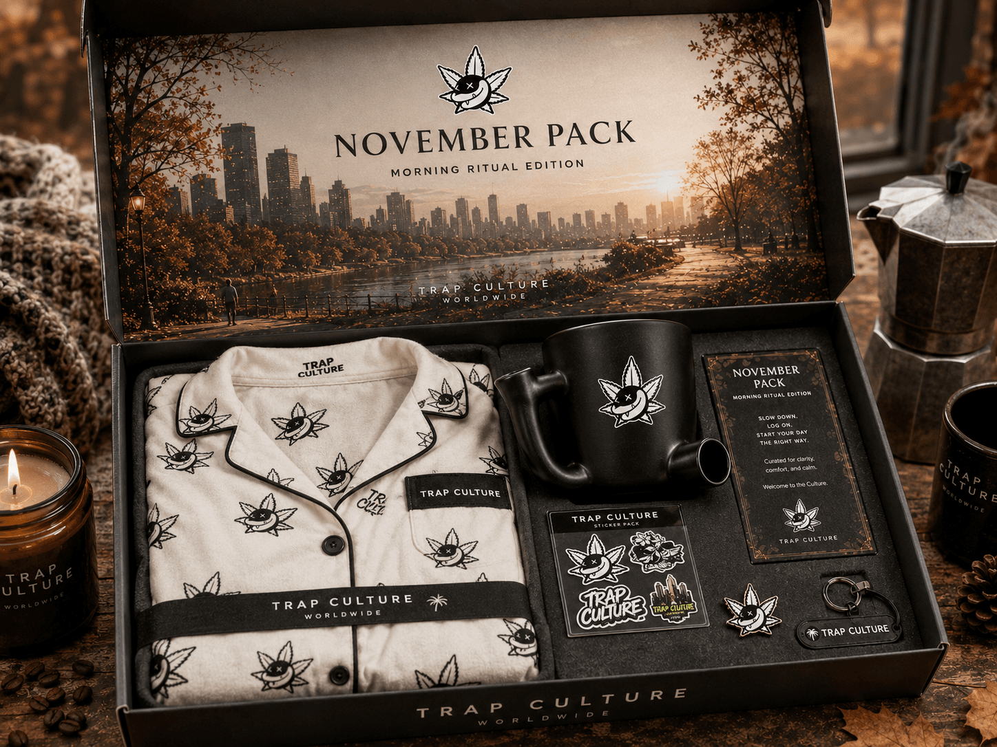 November Trap Pack monthly box concept