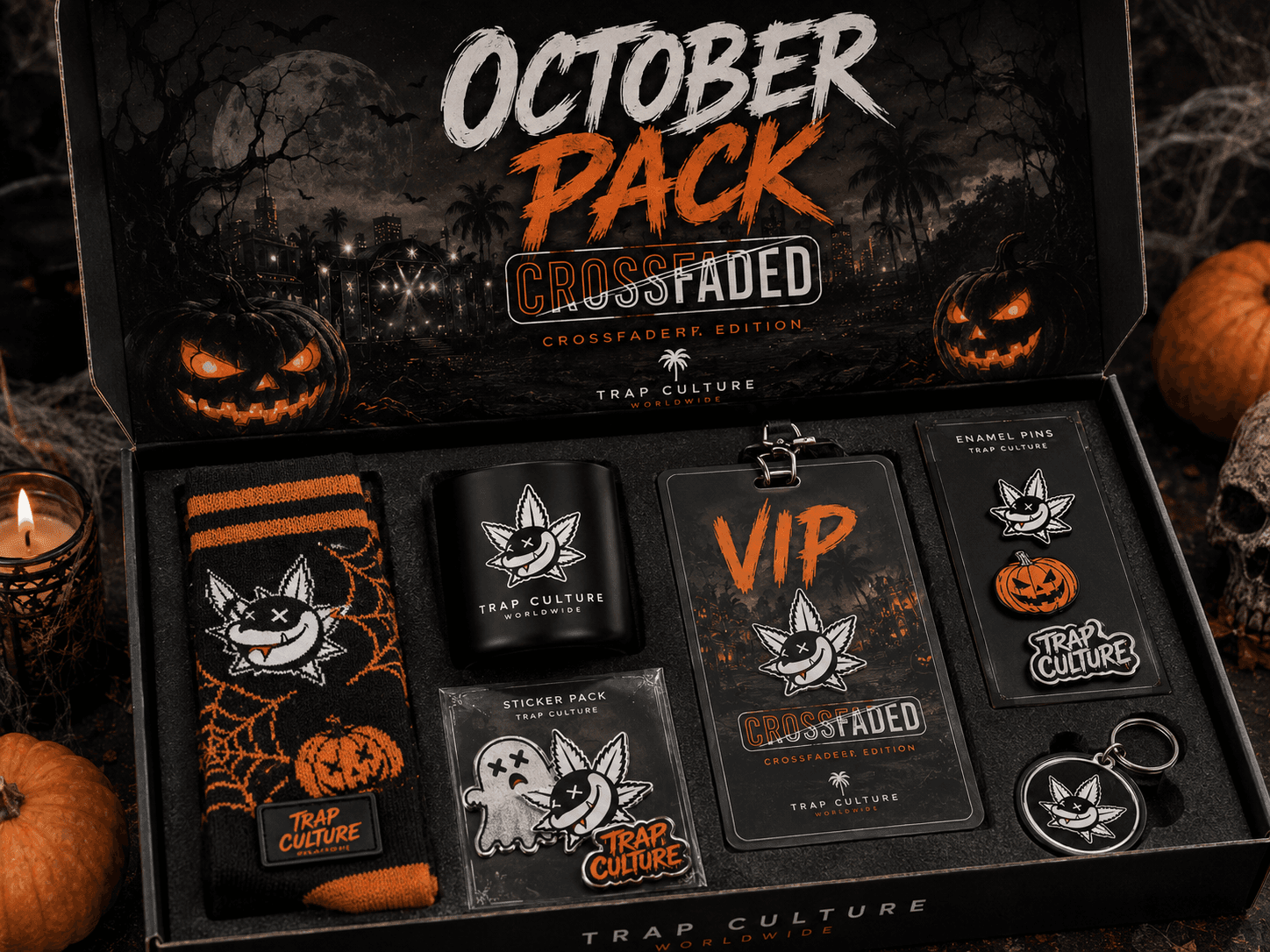 October Trap Pack monthly box concept